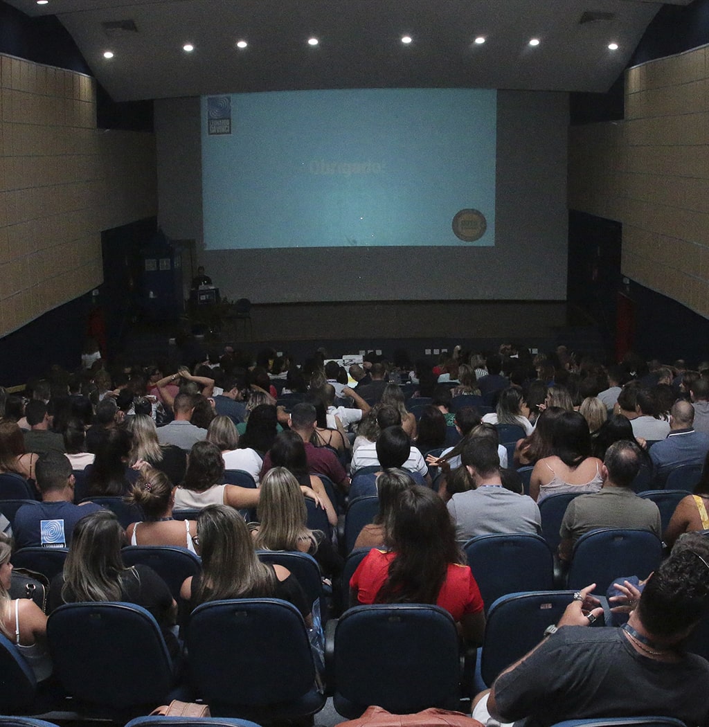 Imagem auditório do audtório do Leonardo da Vinci curso